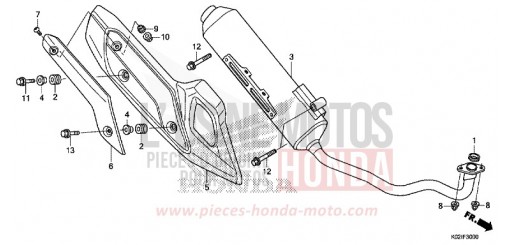 SILENCIEUX D'ECHAPPEMENT SH150G de 2016